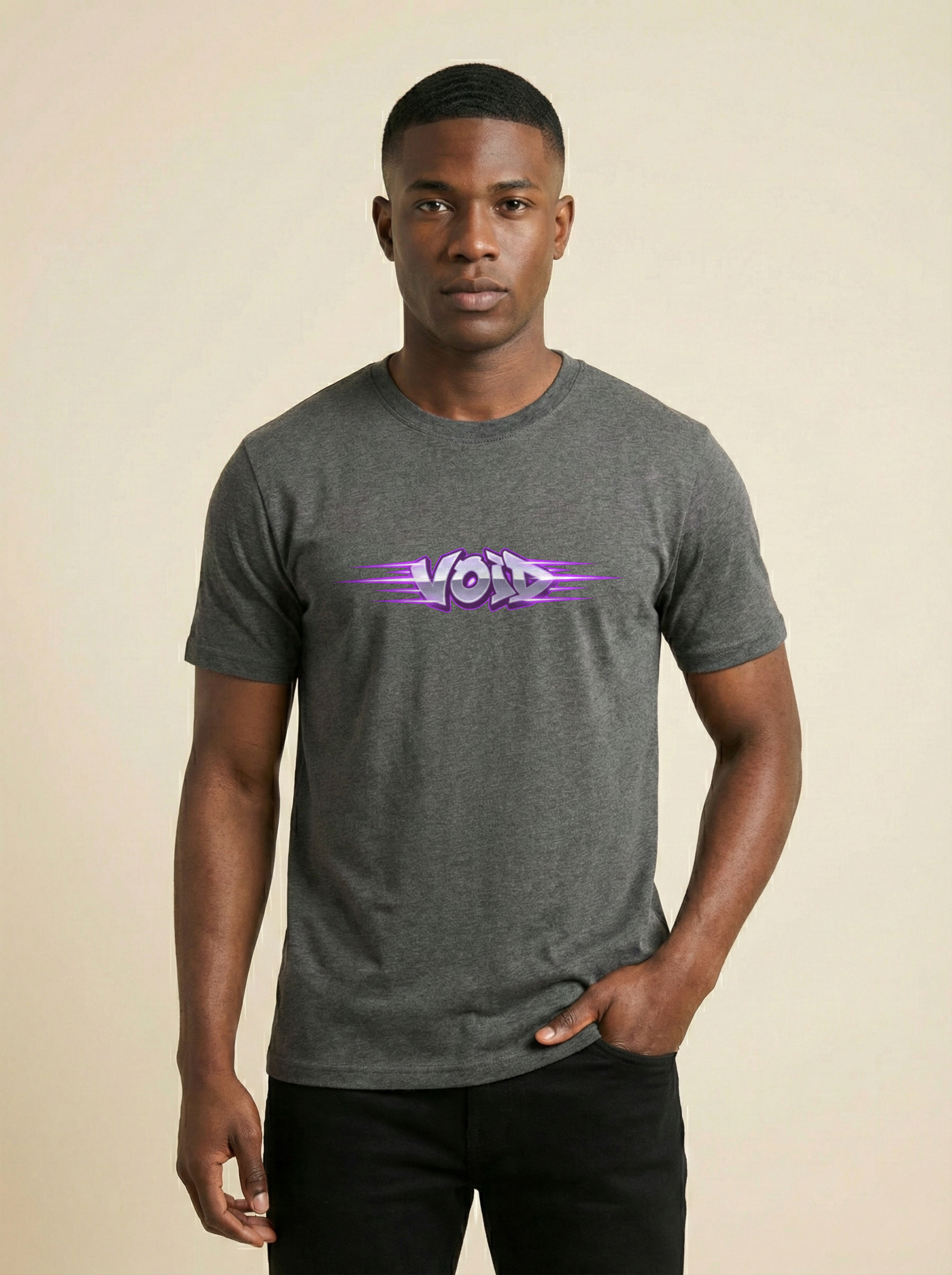 Void Classic Crew Tee Charcoal Melange