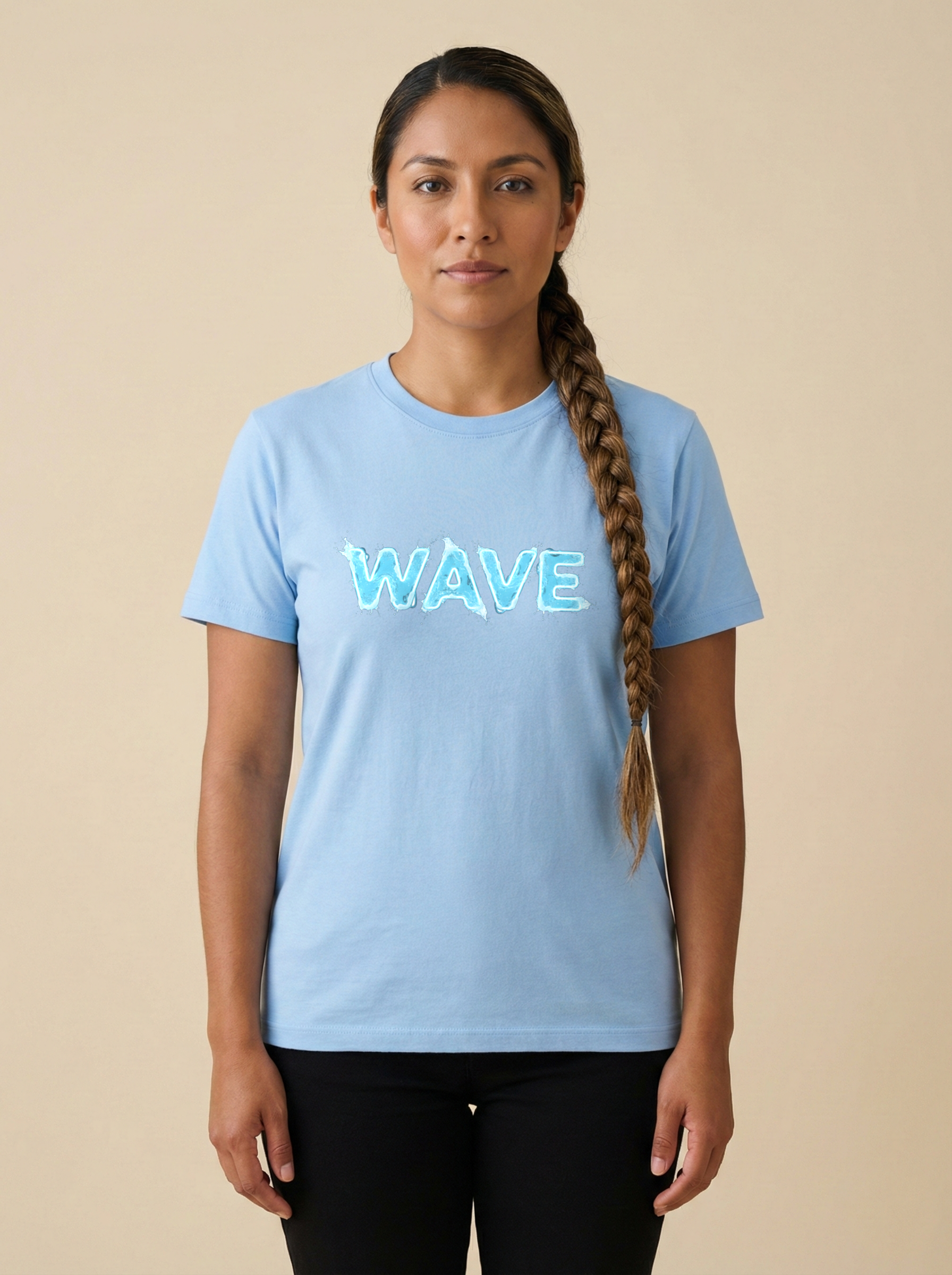 Wave Classic Crew Tee Baby Blue