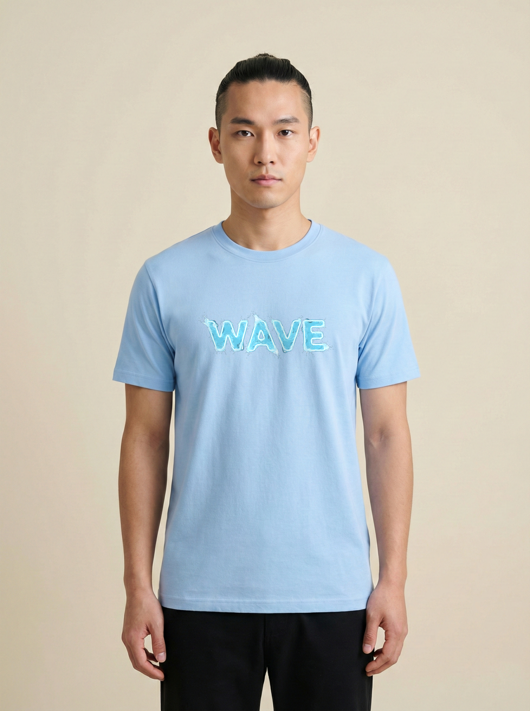 Wave Classic Crew Tee Baby Blue