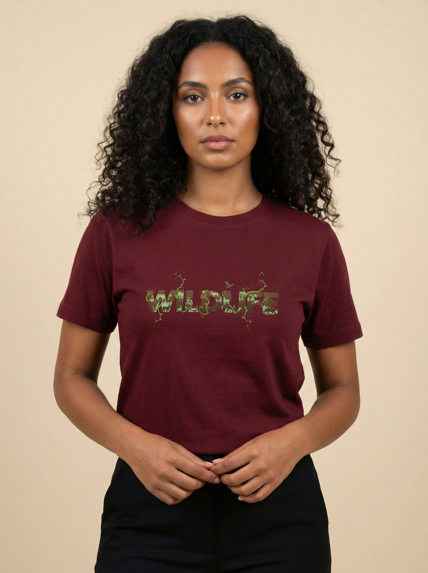 WildLife Classic Crew Tee Maroon