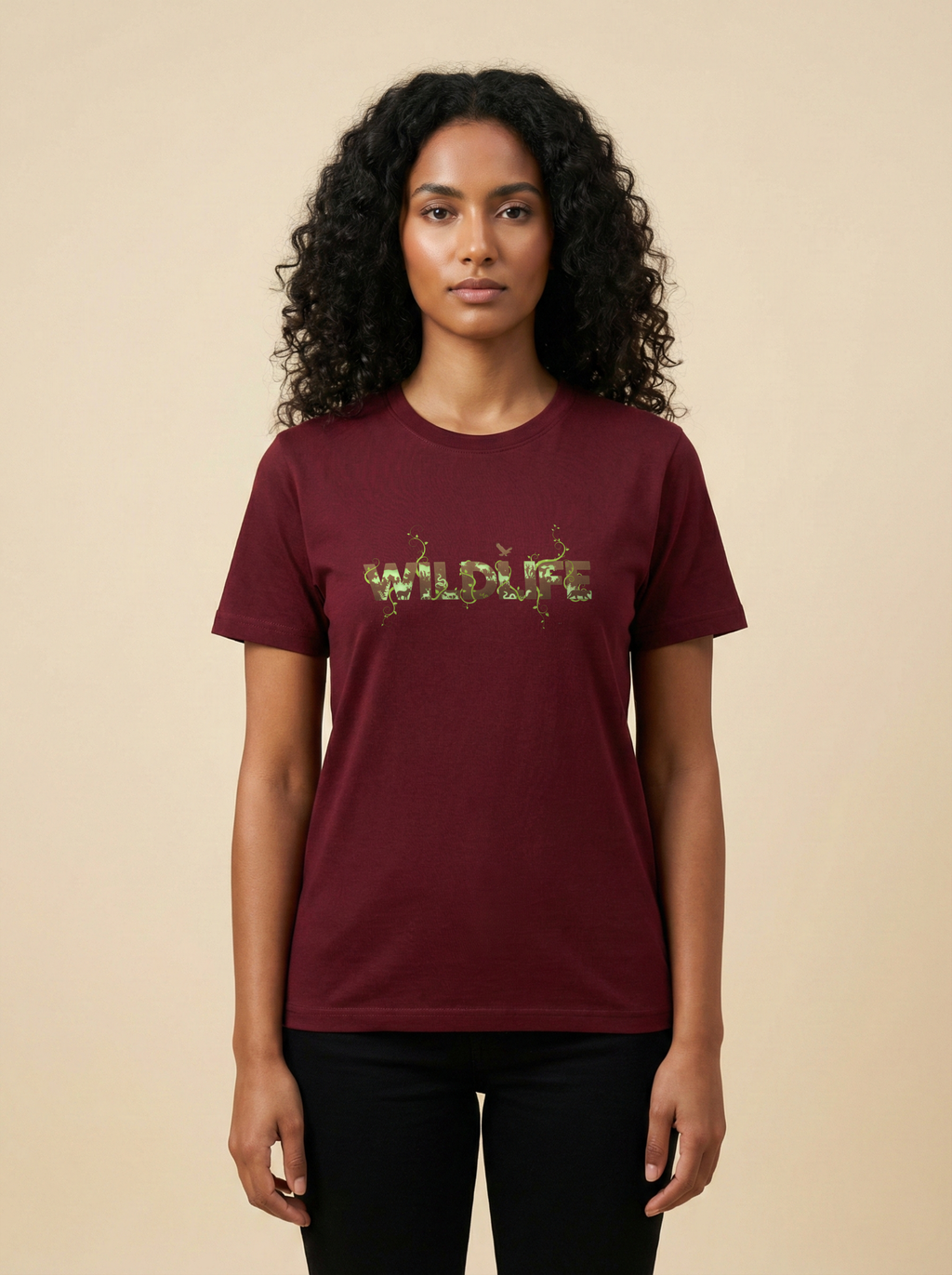 WildLife Classic Crew Tee Maroon