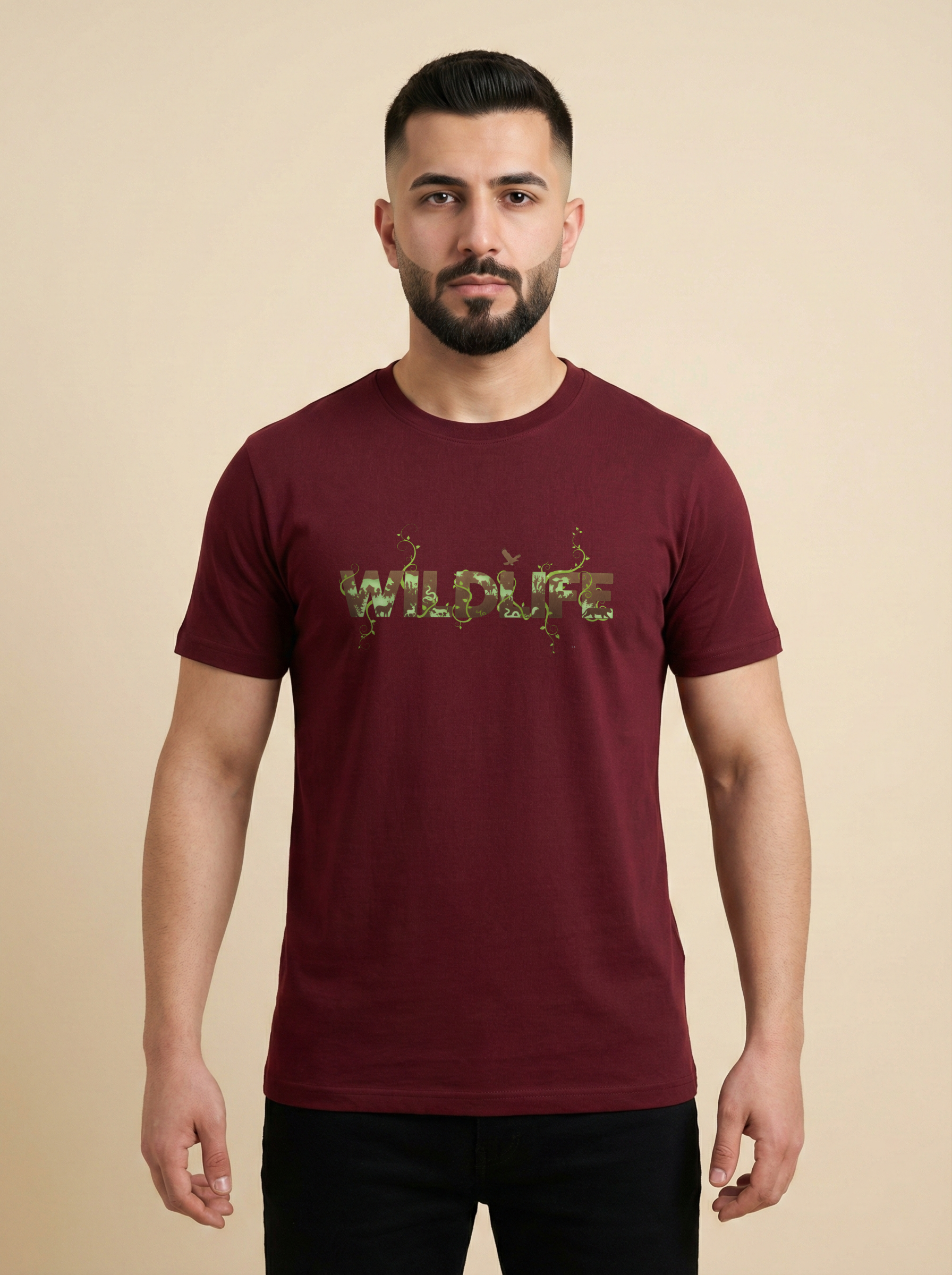 WildLife Classic Crew Tee Maroon