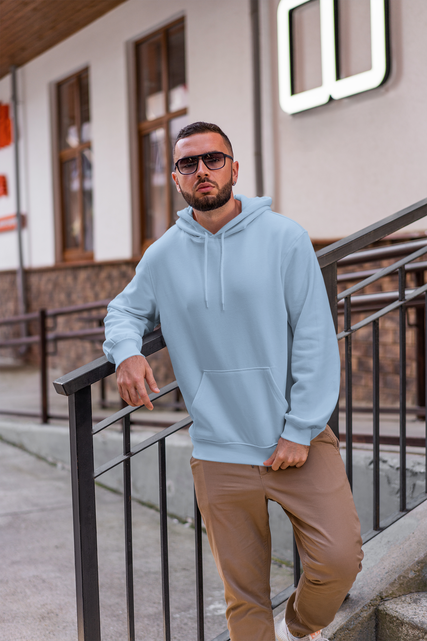 Unisex Hoodie Baby Blue