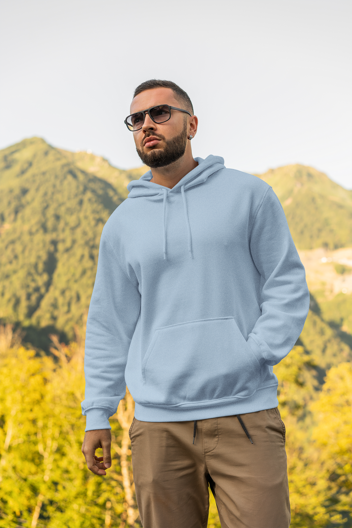 Unisex Hoodie Baby Blue