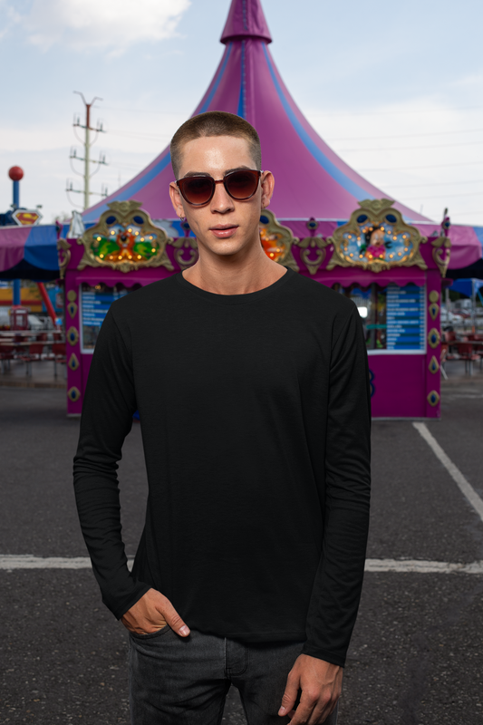 Mens Full Sleeve Tshirt Black