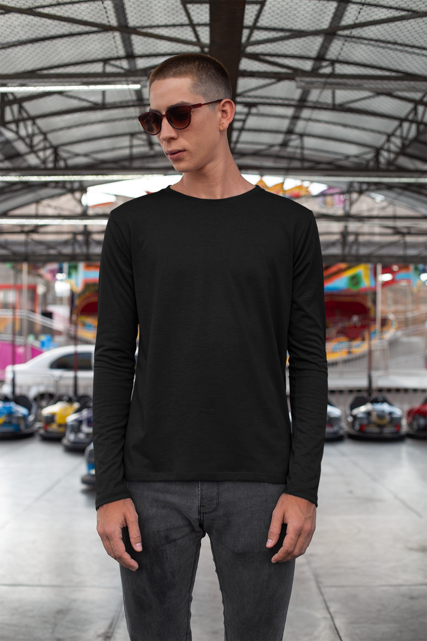 Mens Full Sleeve Tshirt Black