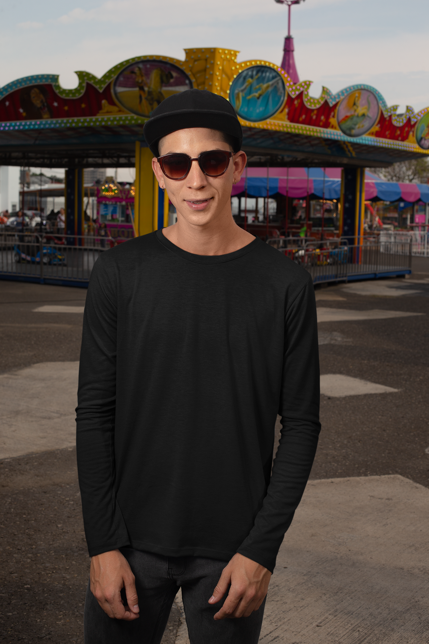 Mens Full Sleeve Tshirt Black