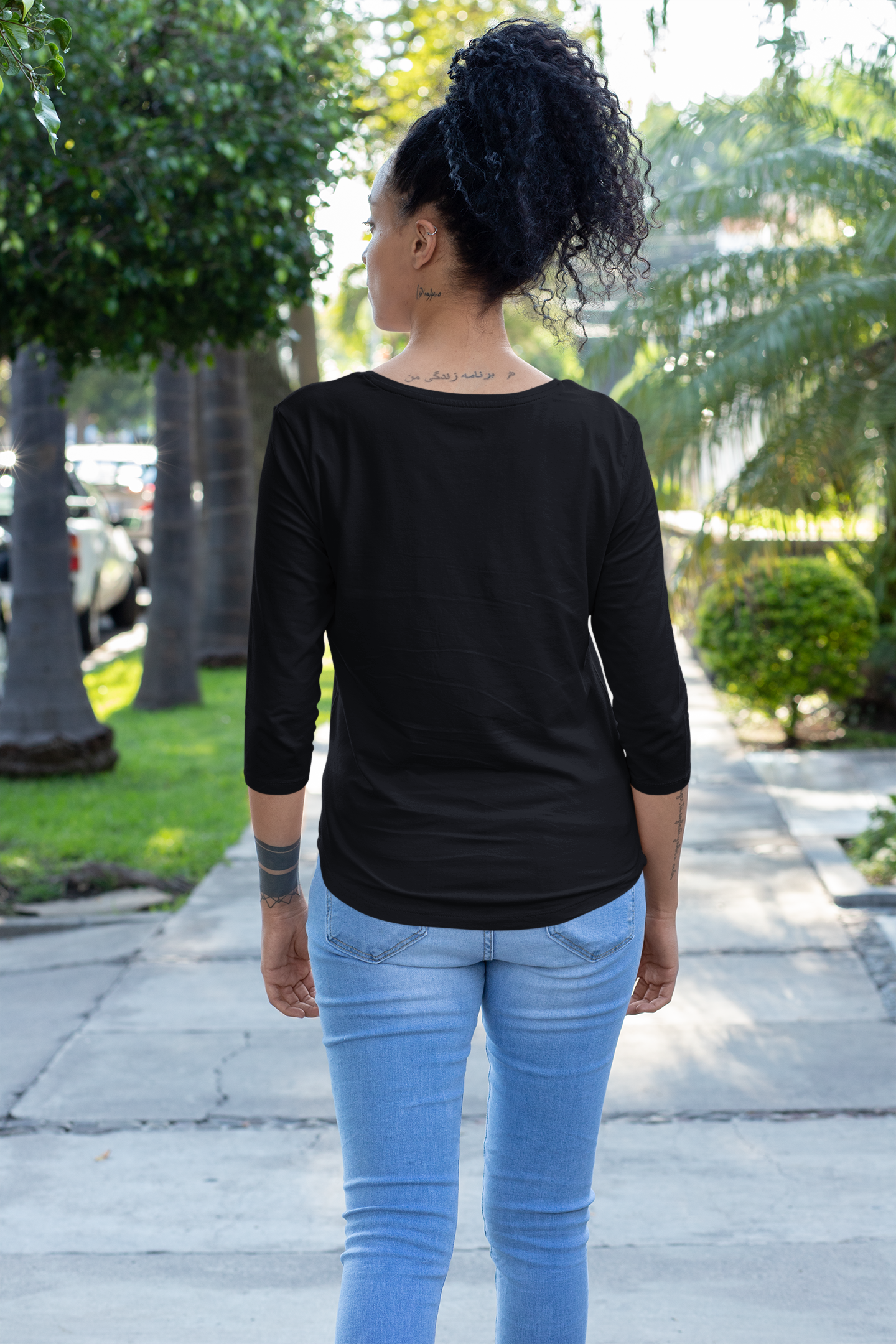 Womens Full Sleeve Tshirt Black