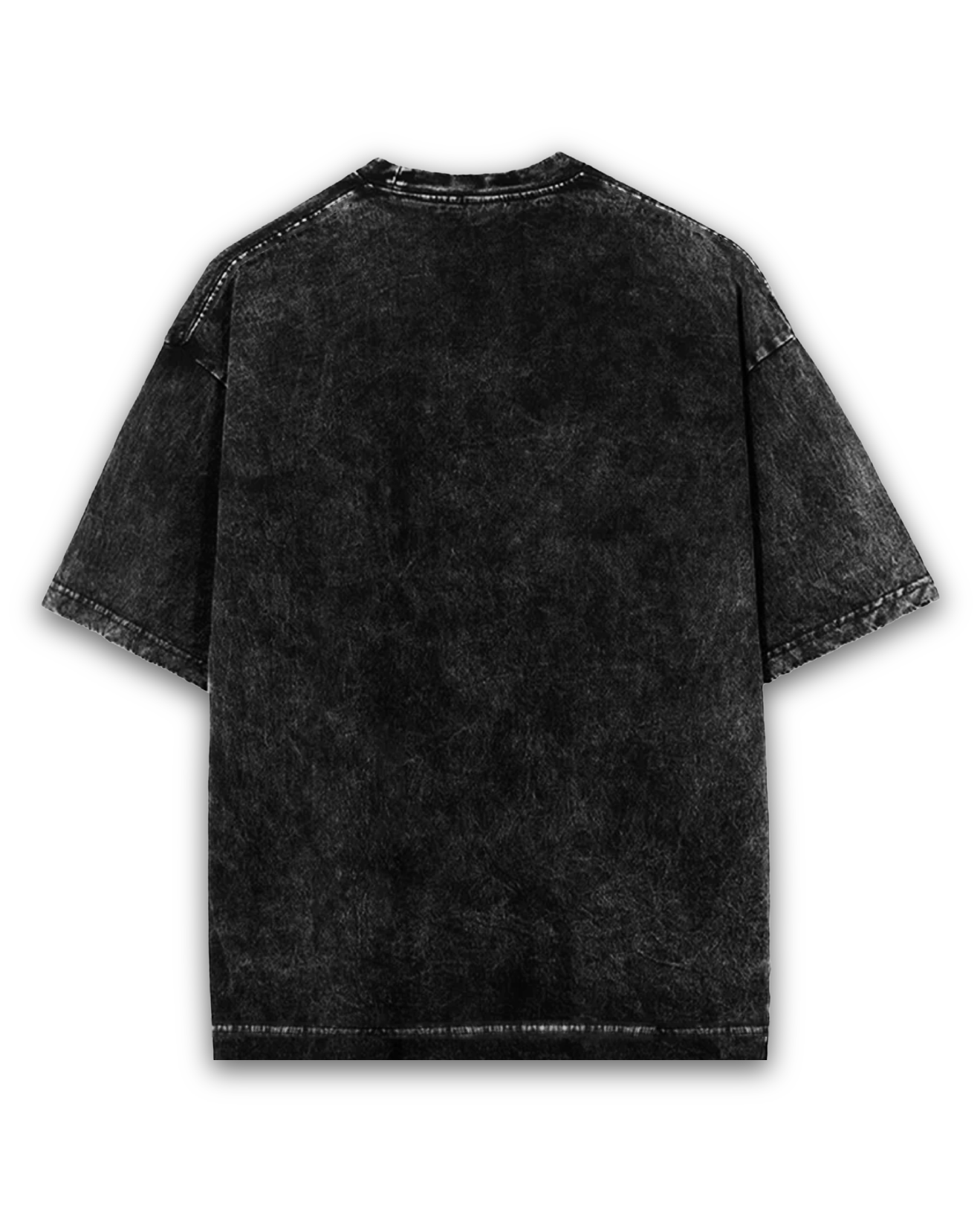 Acid Wash Oversized Tee Black