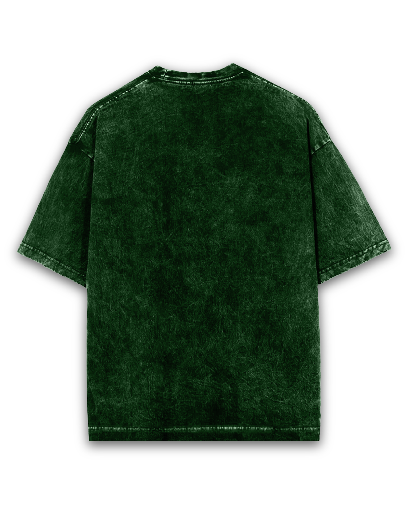 Acid Wash Oversized Tee Bottle Green