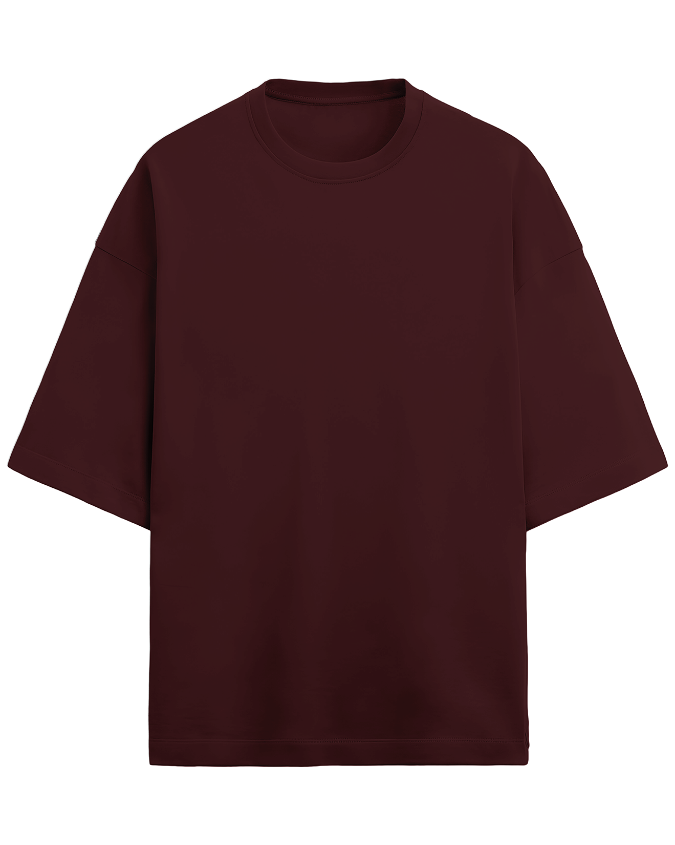 Terry Oversized Tee Maroon