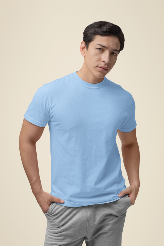 Mens Classic Crew Tshirt Baby Blue