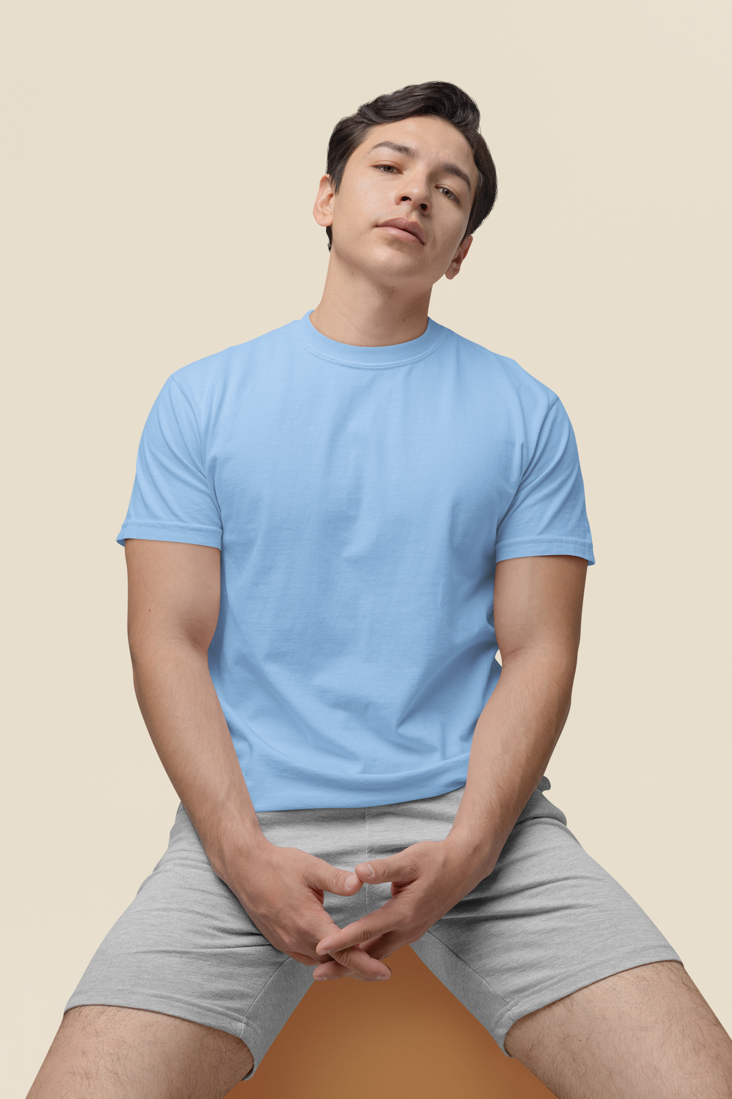 Mens Classic Crew Tshirt Baby Blue