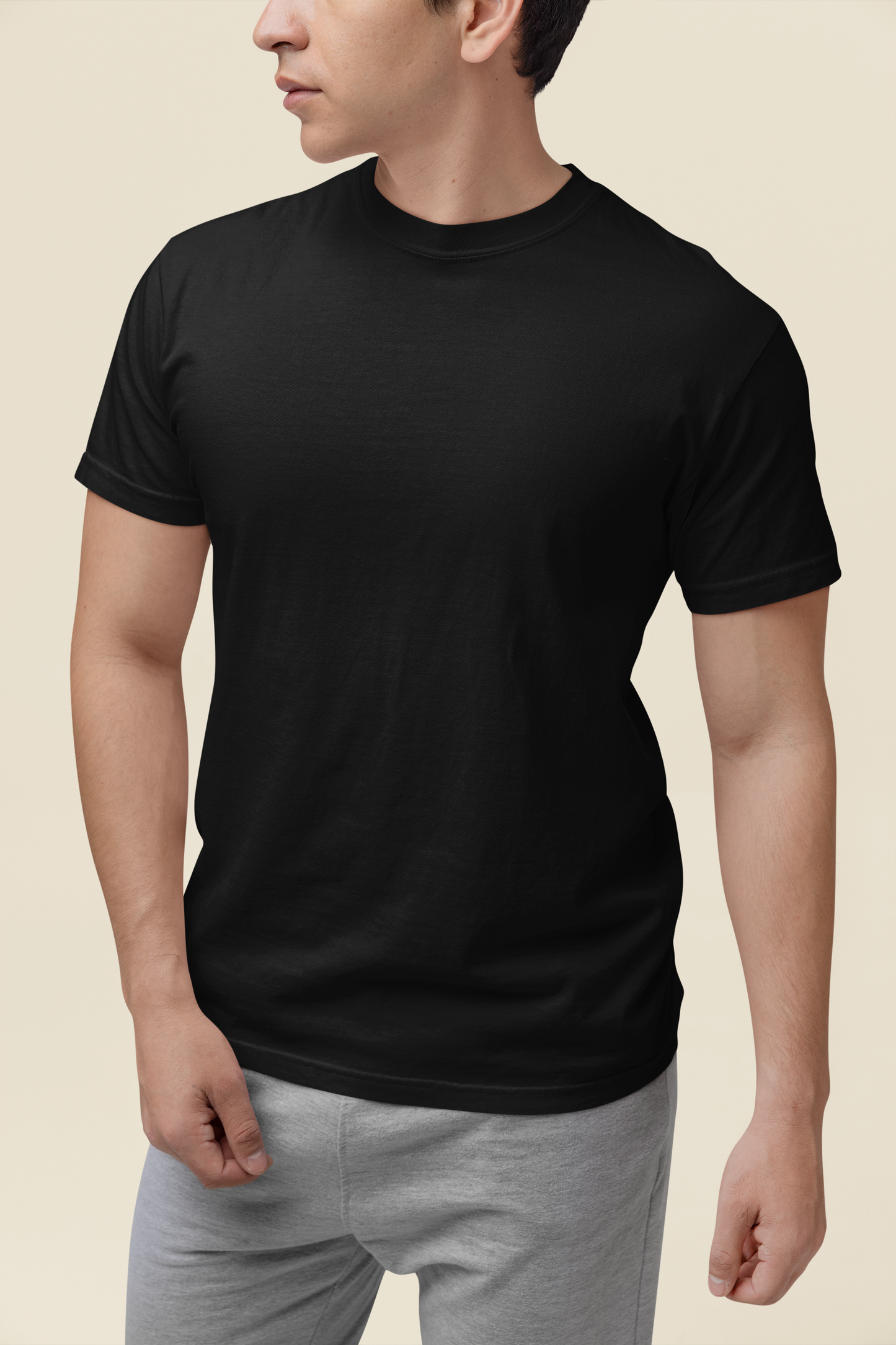 Mens Classic Crew Tshirt Black