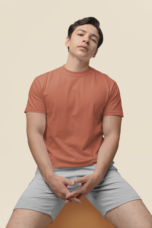 Mens Classic Crew Tshirt Coral