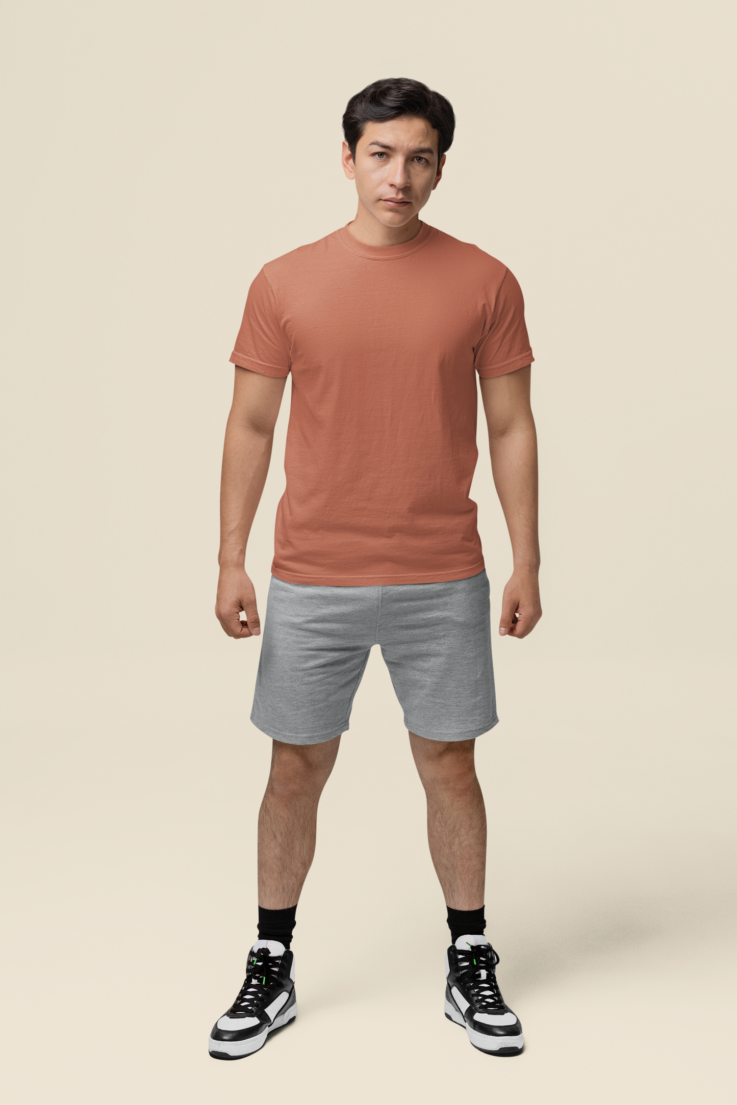 Mens Classic Crew Tshirt Coral