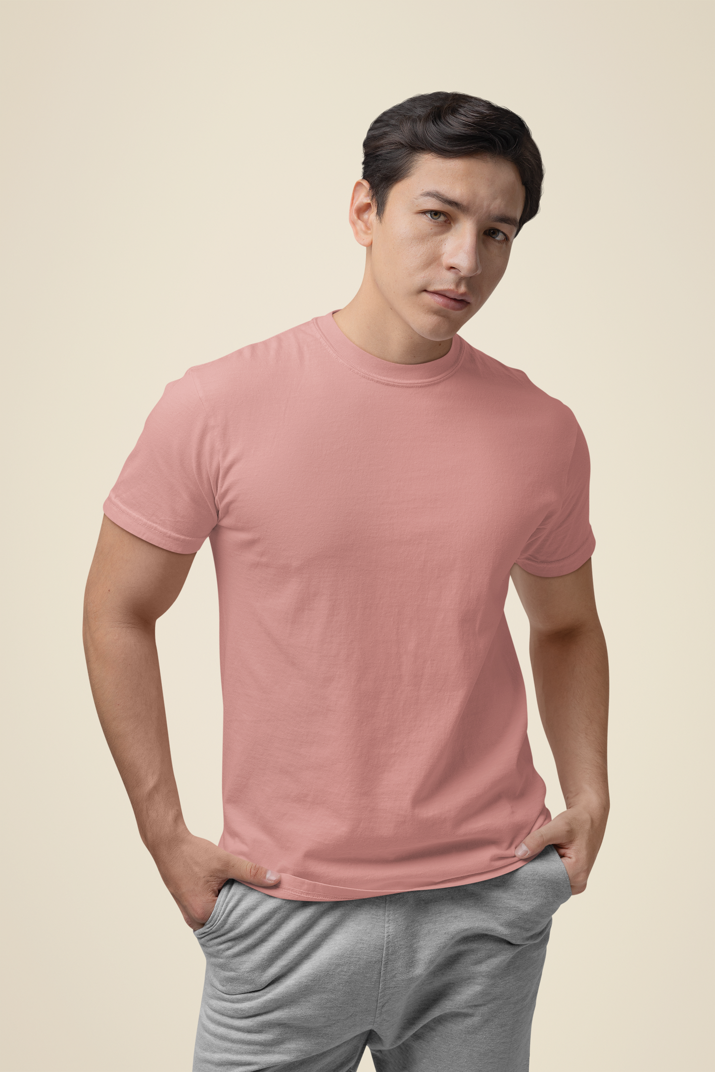 Mens Classic Crew Tshirt Flamingo