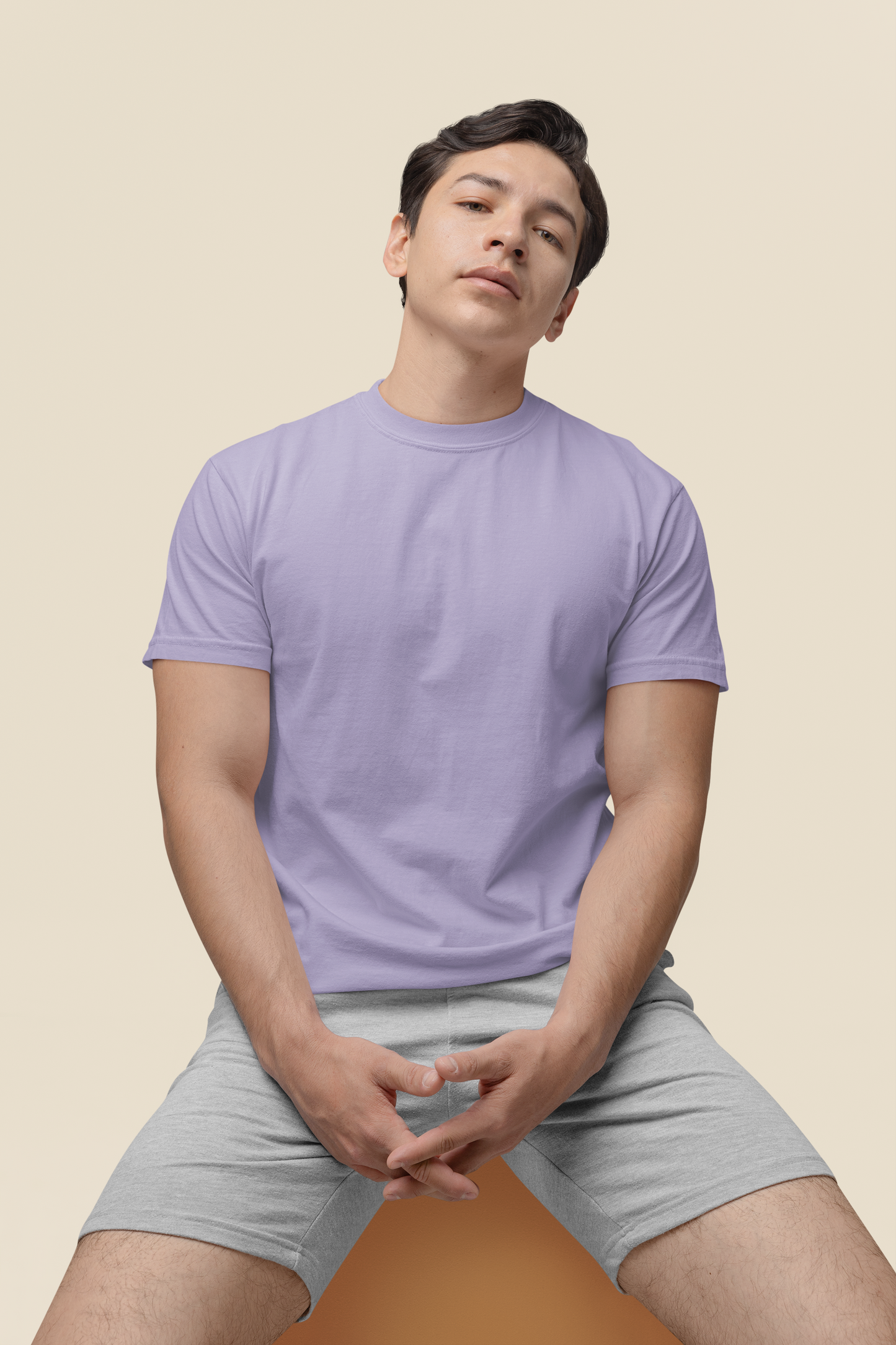 Mens Classic Crew Tshirt Lavender