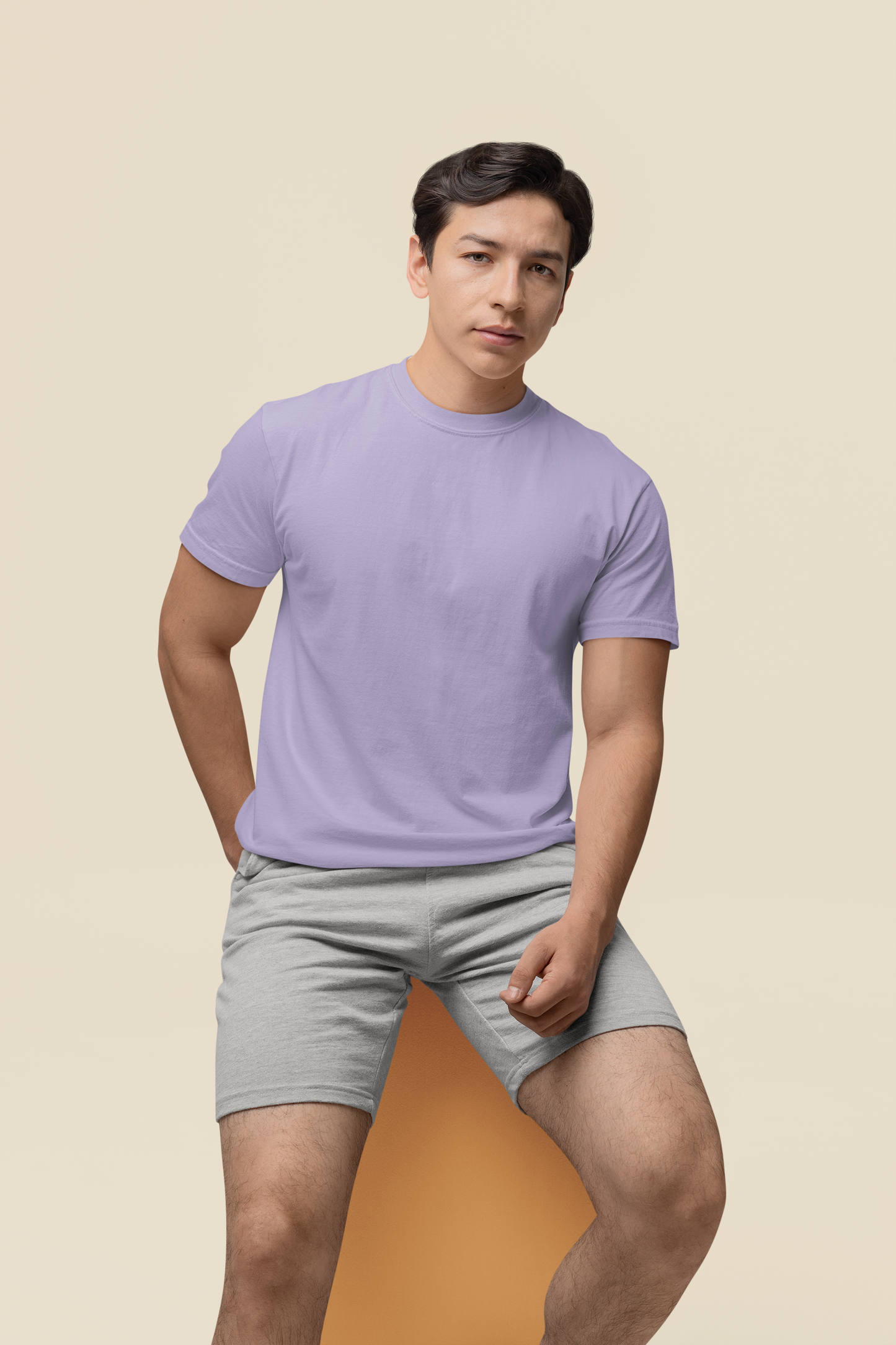 Mens Classic Crew Tshirt Lavender