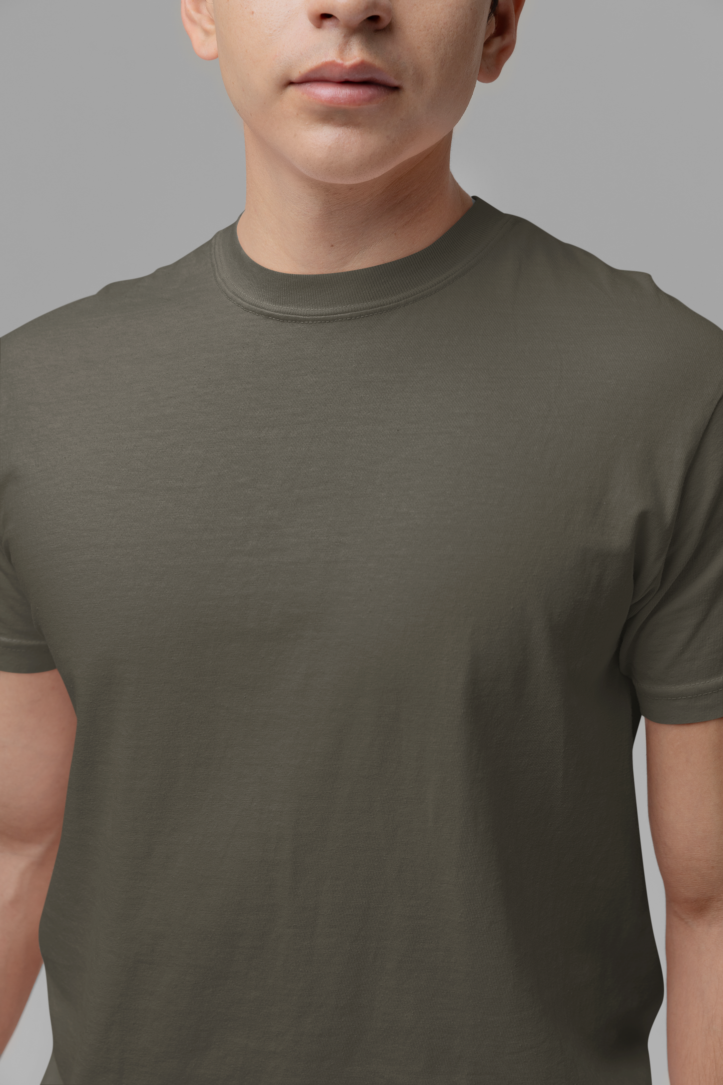 Mens Classic Crew Tshirt Olive Green