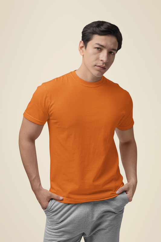 Mens Classic Crew Tshirt Orange