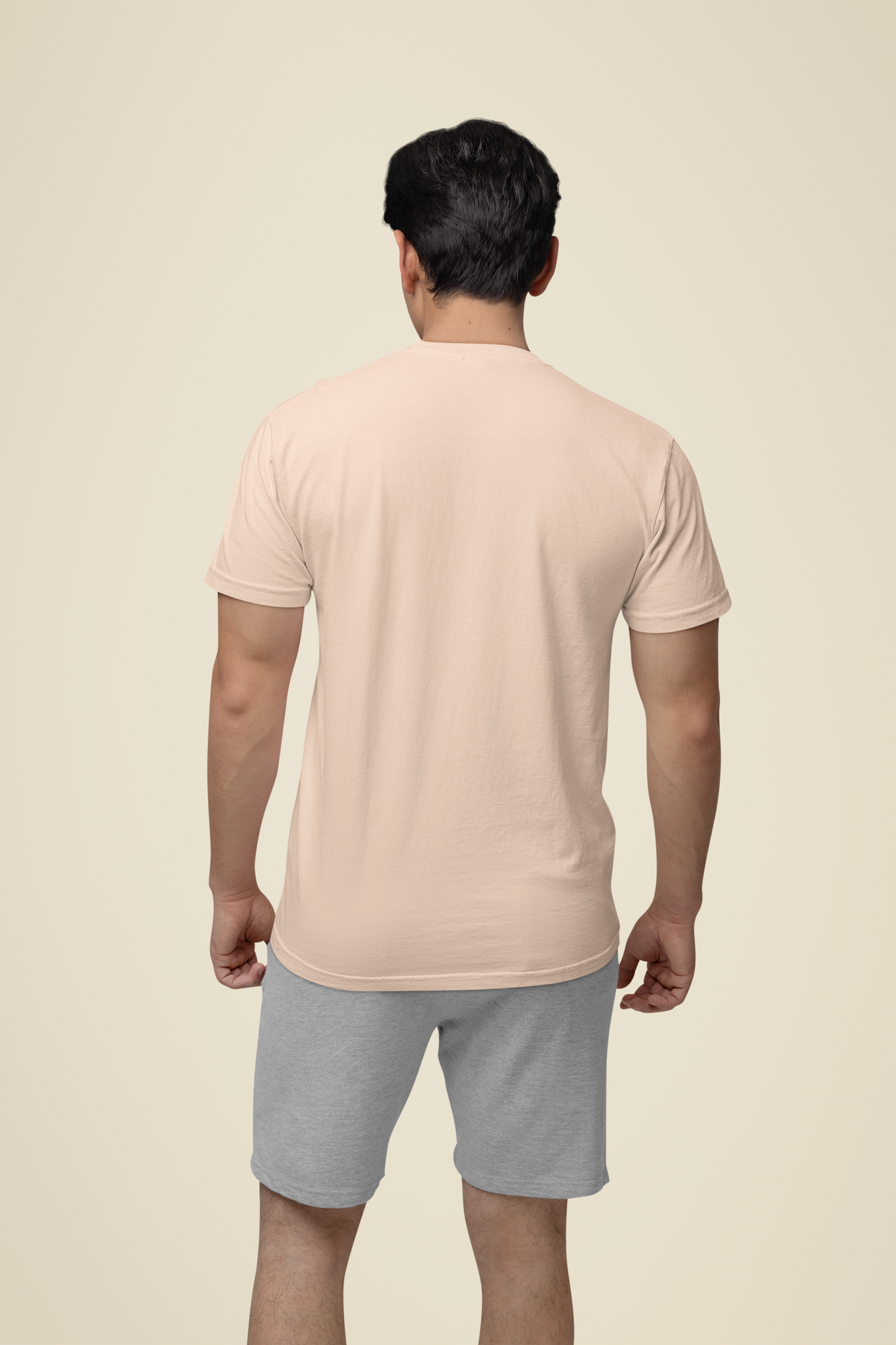 Mens Classic Crew Tshirt Peach