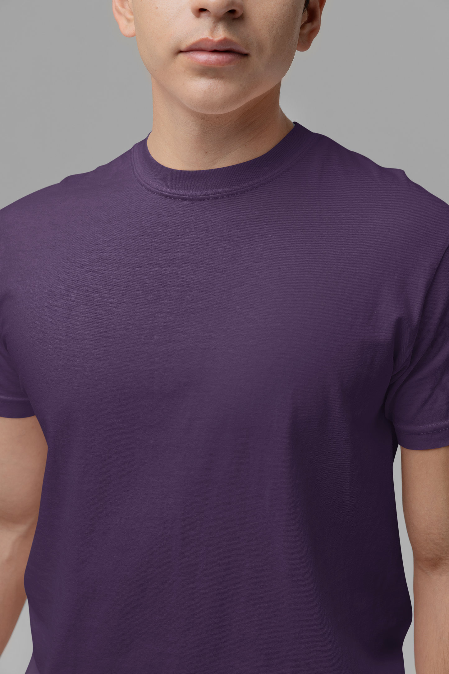 Mens Classic Crew Tshirt Purple