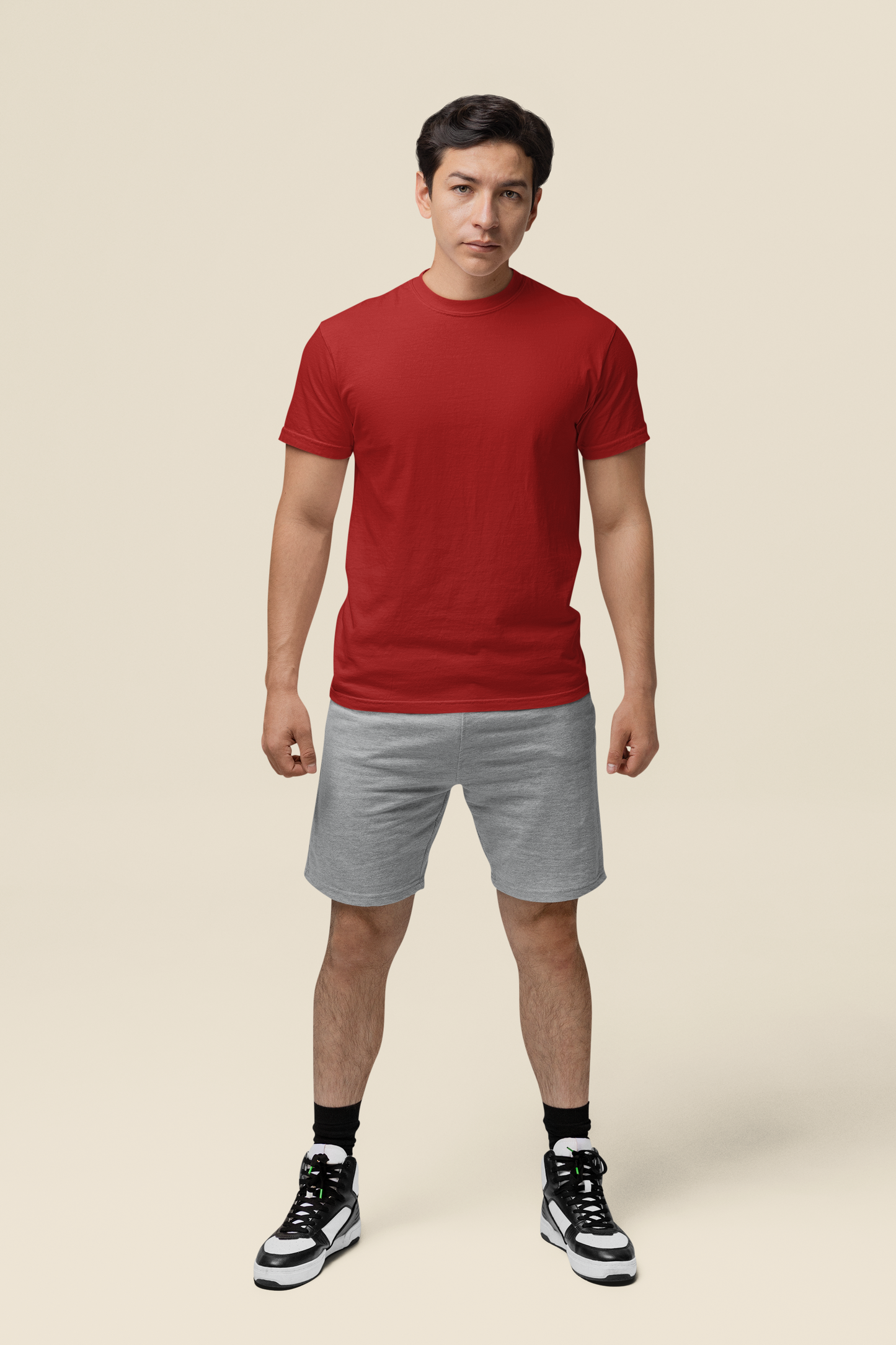 Mens Classic Crew Tshirt Red