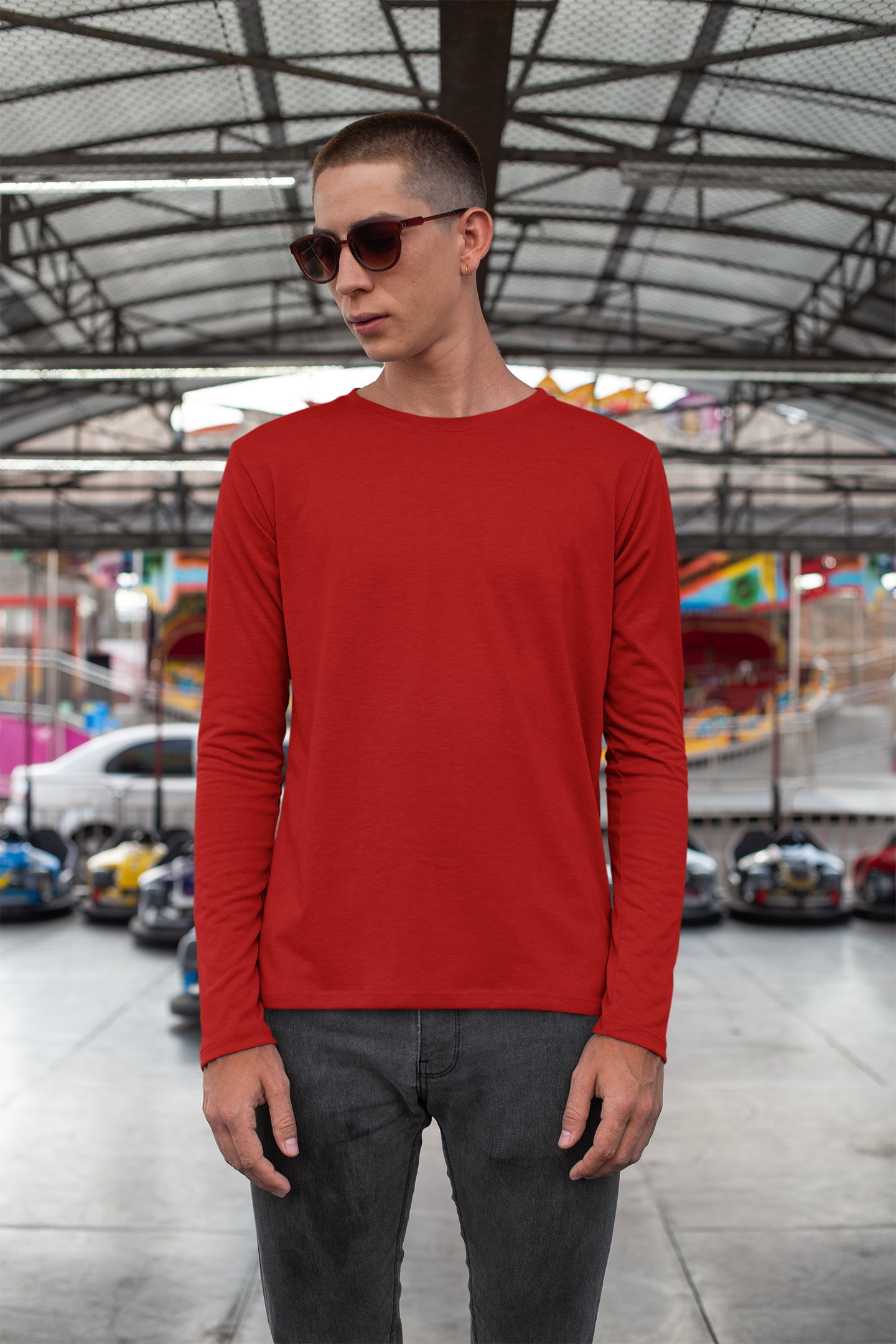 Mens Full Sleeve Tshirt Red