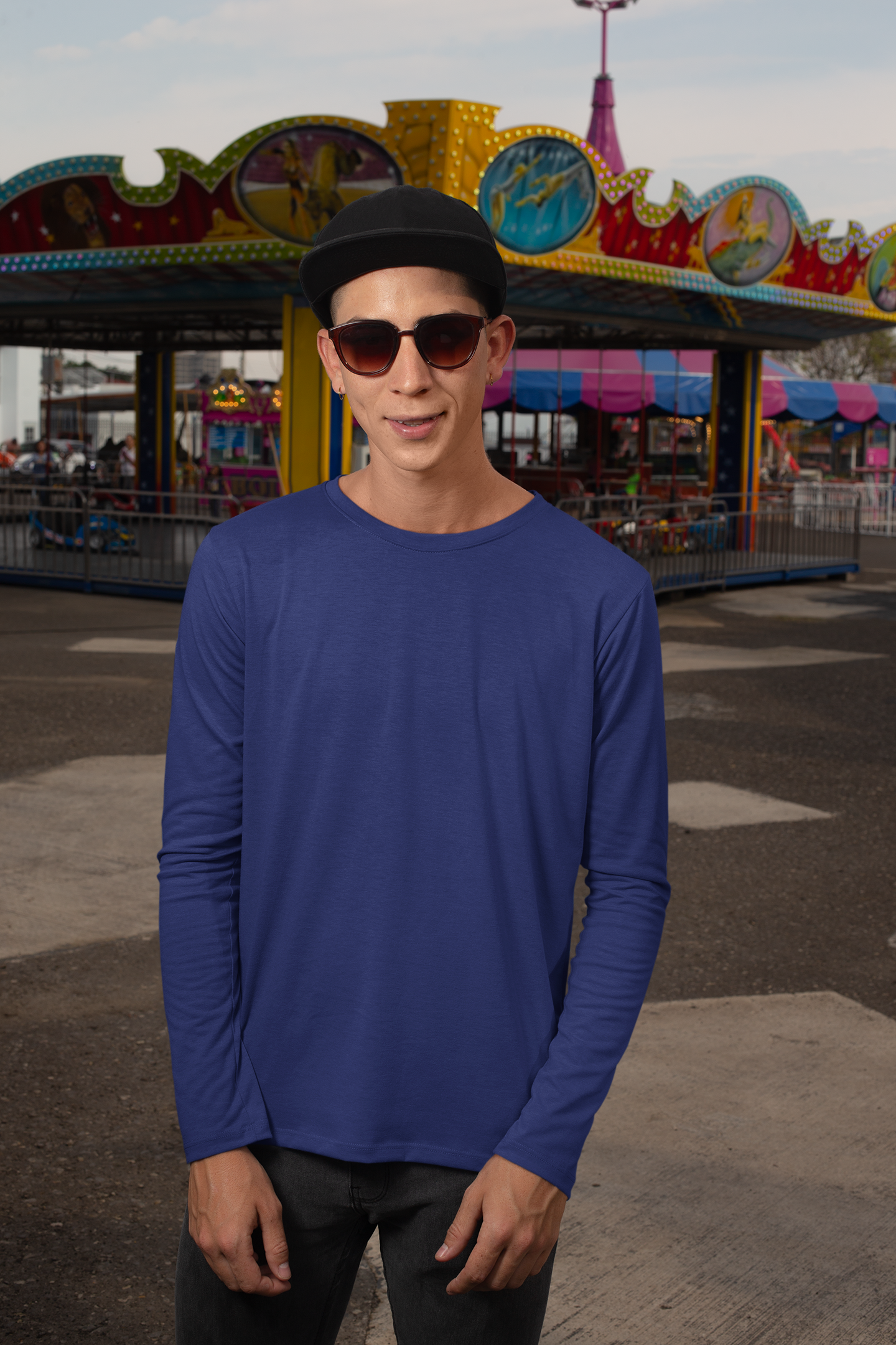 Mens Full Sleeve Tshirt Royal Blue