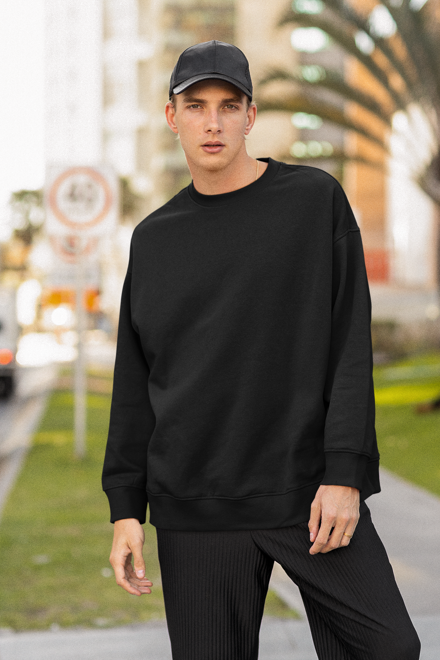 Unisex Oversized Sweatshirt Black