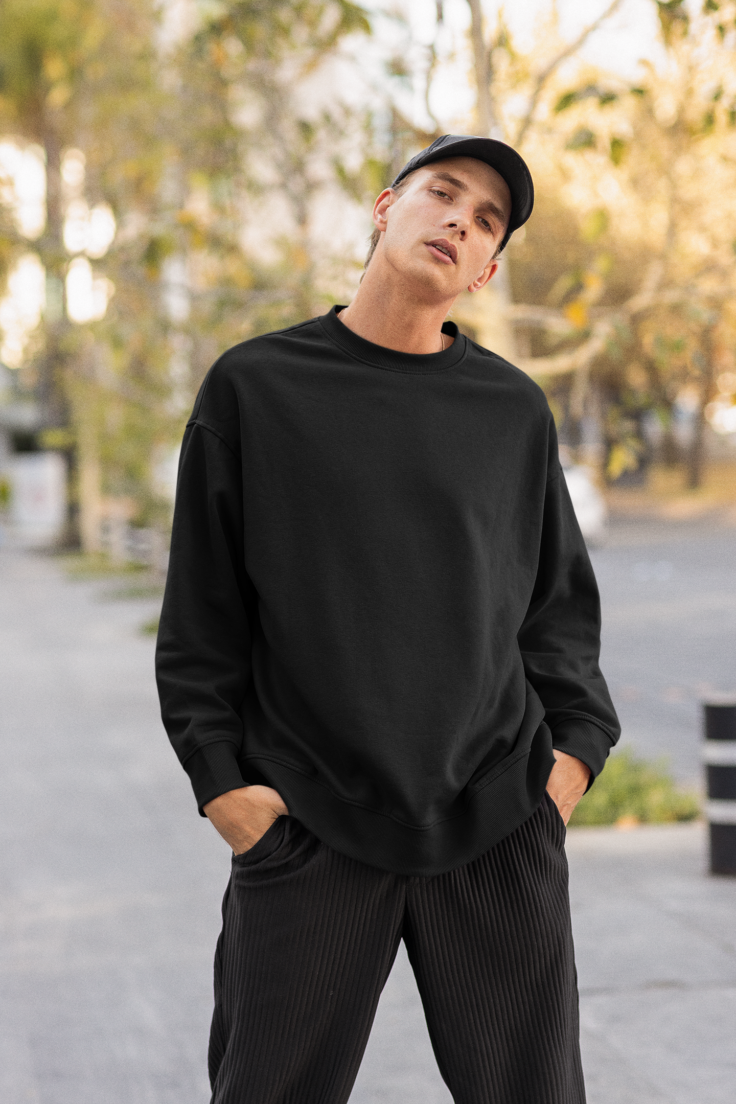 Unisex Oversized Sweatshirt Black