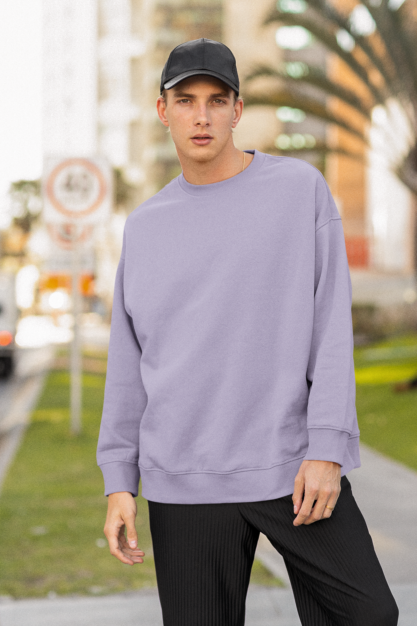 Unisex Oversized Sweatshirt Lavender