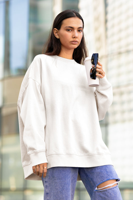 Unisex Oversized Sweatshirt White