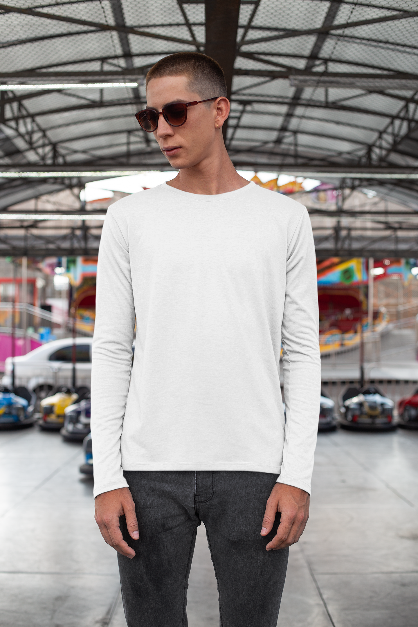 Mens Full Sleeve Tshirt White