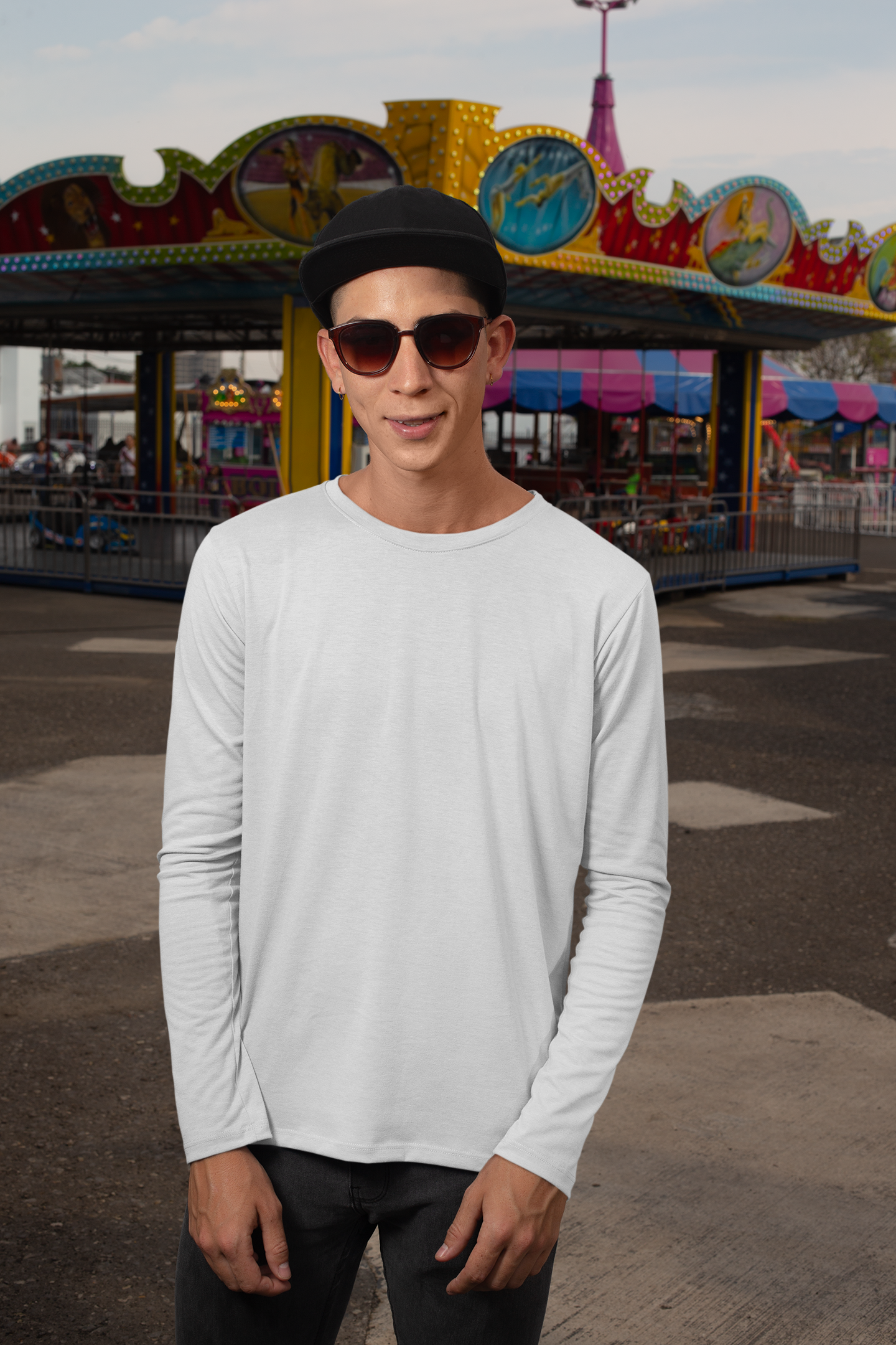 Mens Full Sleeve Tshirt White