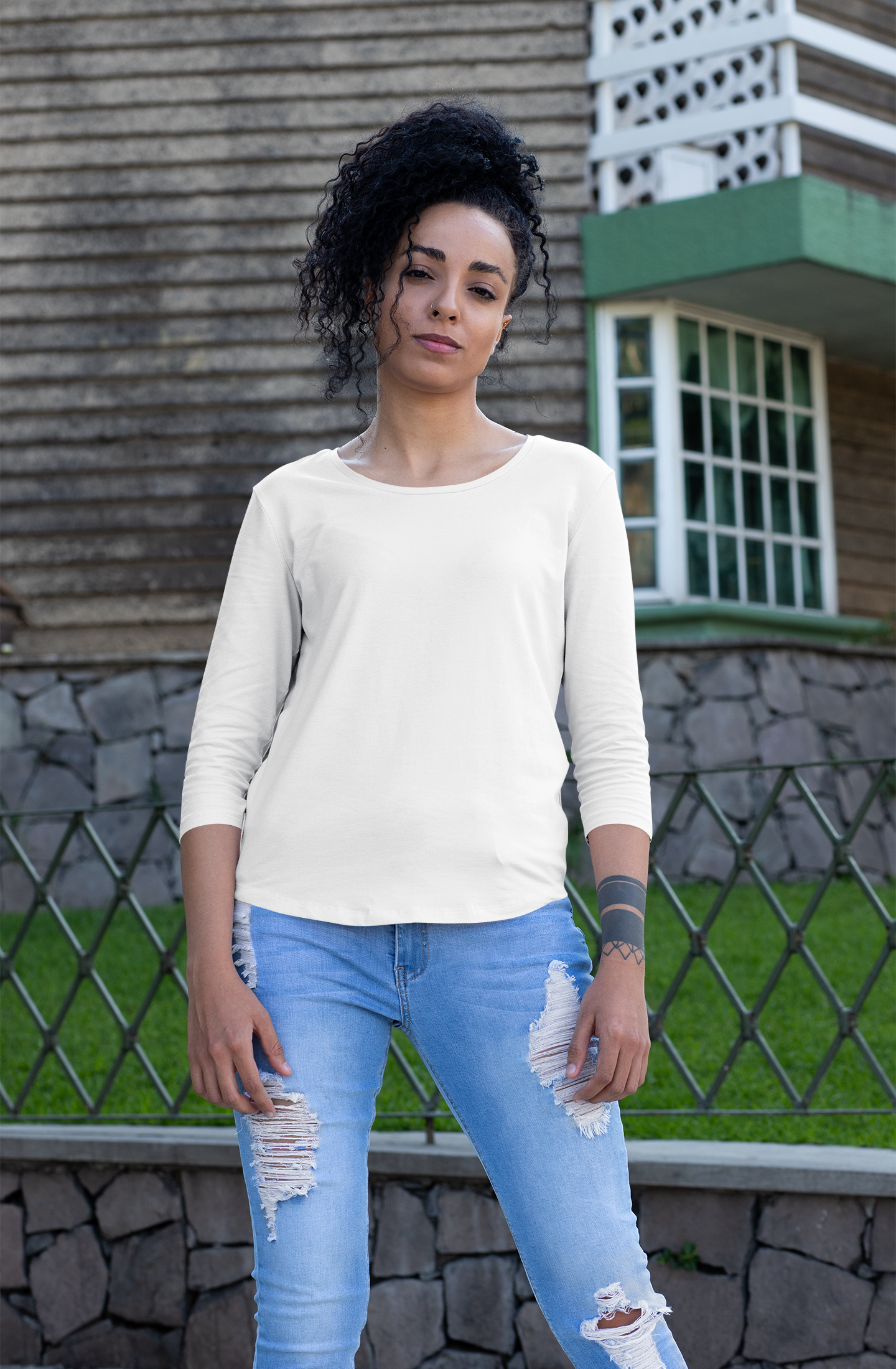 Womens Full Sleeve Tshirt White