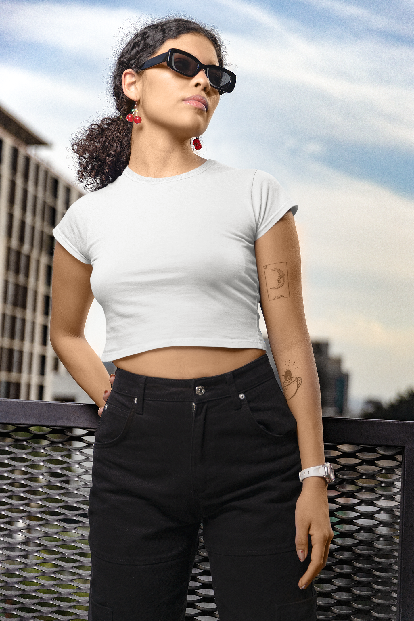 Womens Crop Top White