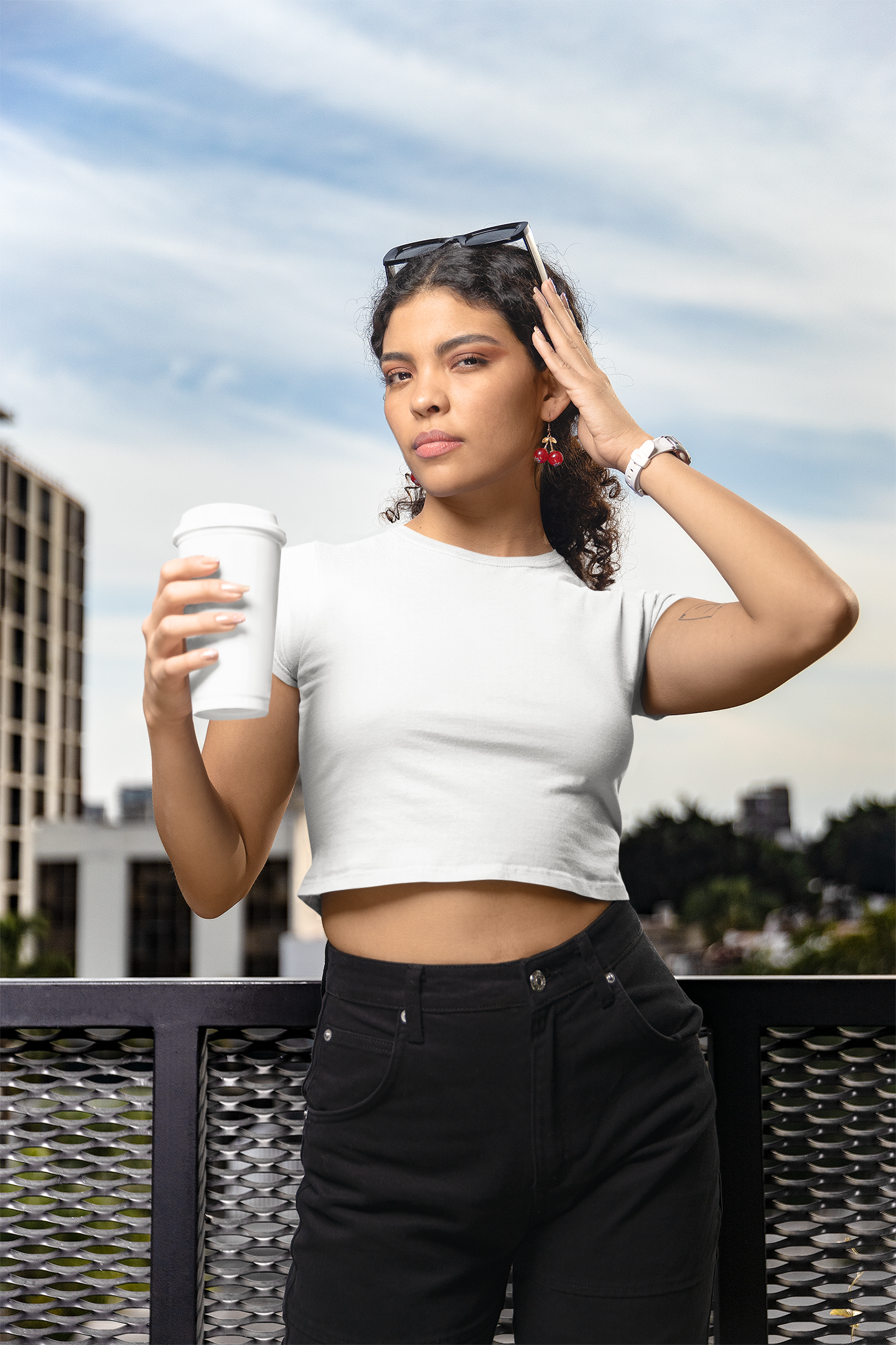 Womens Crop Top White